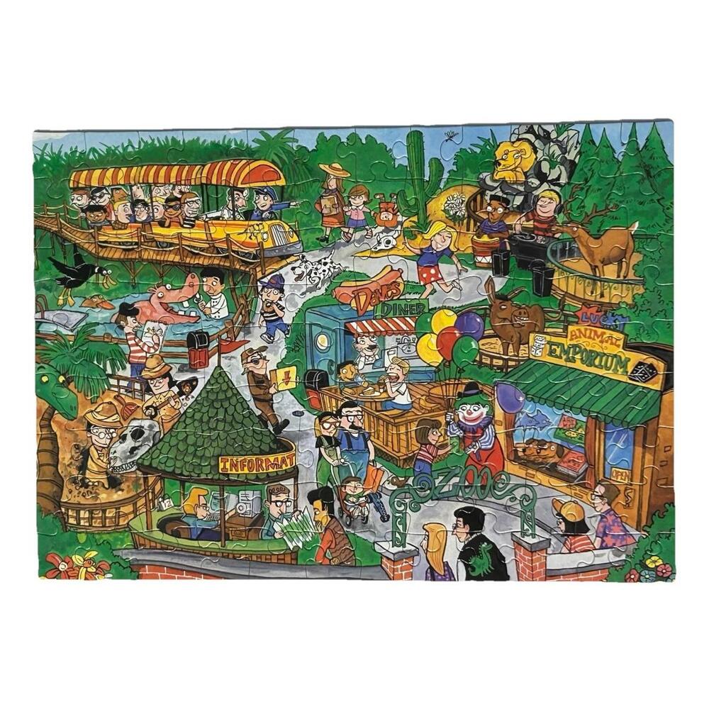 “D” Day at the Zoo Jigsaw Puzzle 100+ Pieces w/ Solution • American Publishing